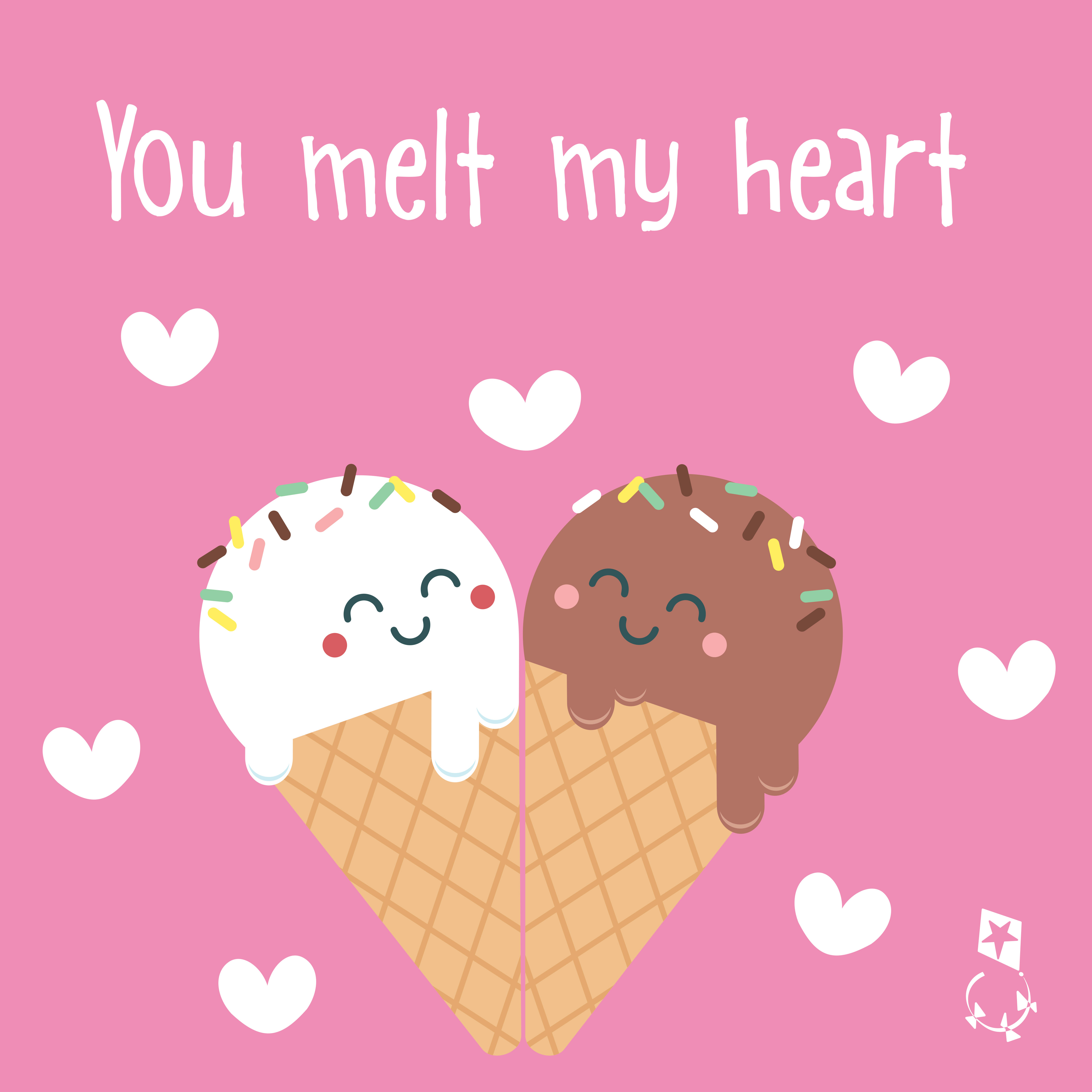 You melt my heart Valentine's Day card