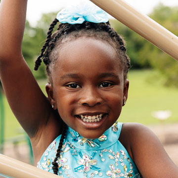 Cleo Johnson portrait, Niswonger Children’s Hospital Patient