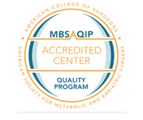 American College of Surgeons and American Society for Metabolic and Bariatric Surgery Accredited Center Quality Program badge graphic