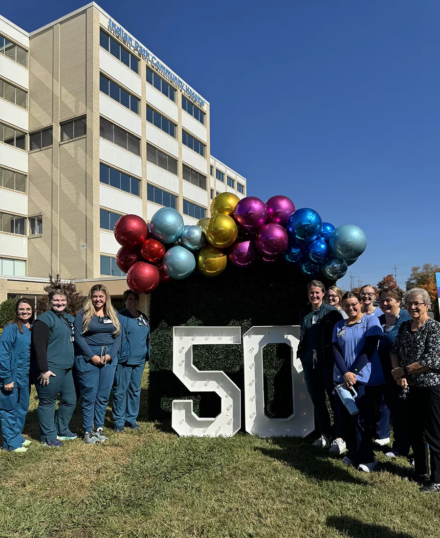 Indian Path Community Hospital exterior group photo