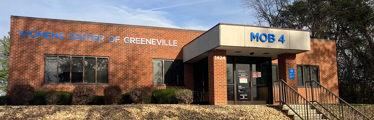 Greeneville OBGYN and Women's Health stairway entrance exterior building