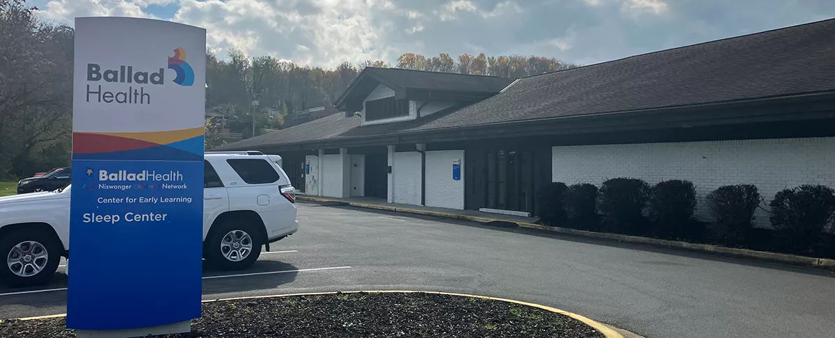 Ballad Health Sleep Evaluation front entrance exterior building