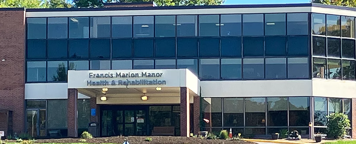 Francis Marion Manor exterior building facade front entrance